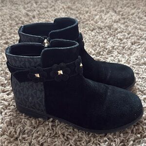 Michael Kors Black Leather Ankle Boots